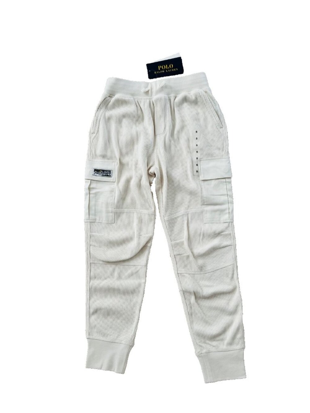 Polo Ralph Lauren Waffle Cargo Pants Parchement Cream ( S / 7 yrs )